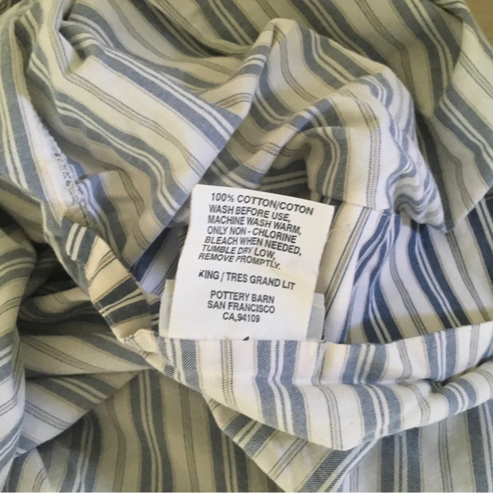 Pottery Barn Stripe Duvet Cover